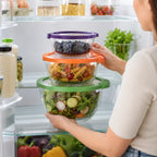 Silicone Food Covers Stretchy Airtight Set of 6