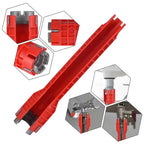 Sink & Faucet Installation Wrench Slim Long-Reach Multiple Adapters