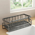 Sink Organizer Perforated Drainage Stainless Steel Towel Bar