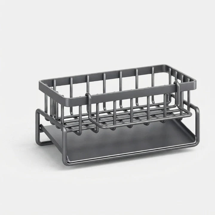 Sink Organizer Perforated Drainage Stainless Steel Towel Bar