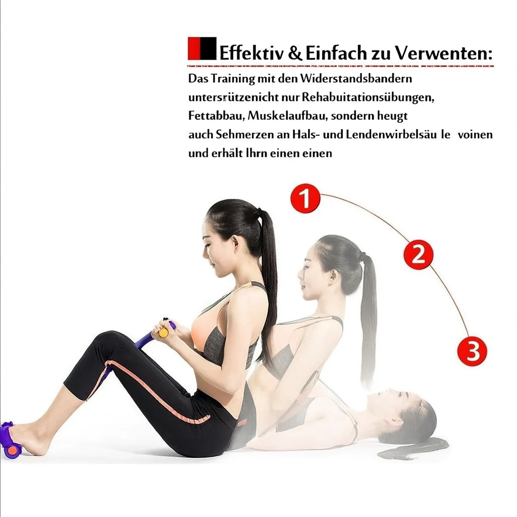 Sit-Up Trainer Compact Non-Slip Pedals & Foam Handles