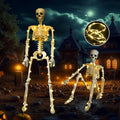 Skeleton Decoration Set Warm LED Light Two-Piece Indoor Outdoor Use