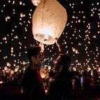 Sky Lanterns Multicolor Set of 10