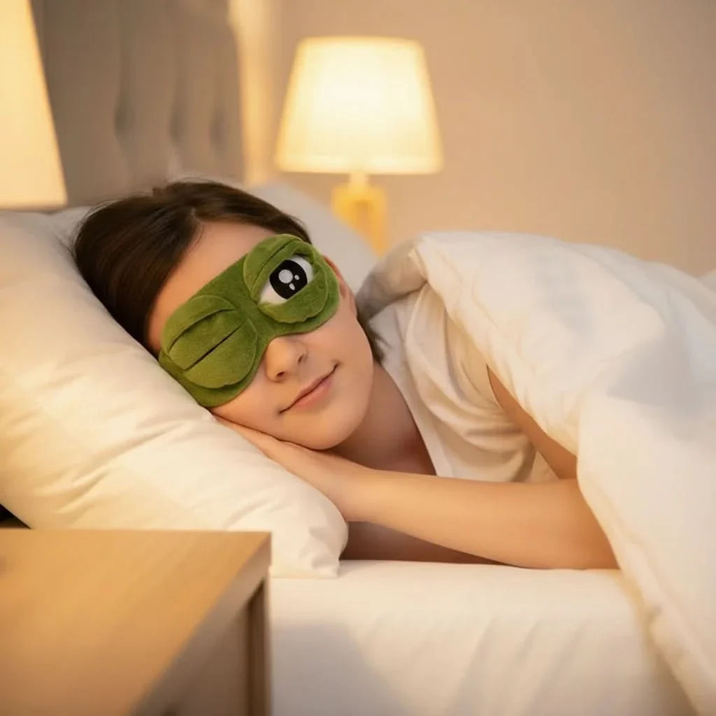 Sleep Mask Plush Padded Light-Blocking Adjustable Strap