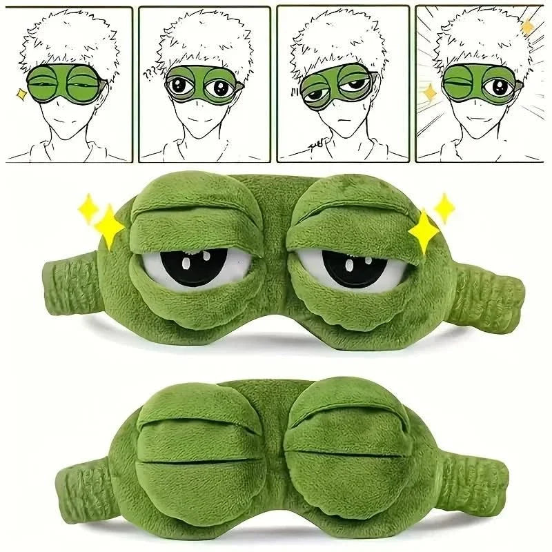 Sleep Mask Plush Padded Light-Blocking Adjustable Strap