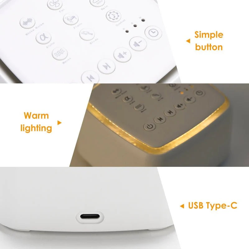 Sleep Sound Machine White Noise & Nature Sounds 12-Hour Battery