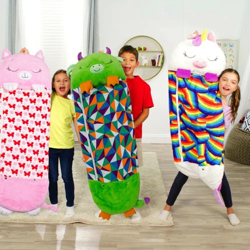 Sleeping Bag Plush Toy 2-In-1 Machine Washable