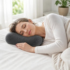 Sleeping Pillow Contoured Neck Support Breathable & Washable Cover