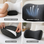 Sleeping Pillow Contoured Neck Support Breathable & Washable Cover