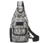 Sling Backpack Multiple Pockets Adjustable Strap Wear-Resistant Fabric