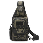 Sling Backpack Multiple Pockets Adjustable Strap Wear-Resistant Fabric