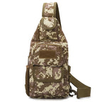 Sling Backpack Multiple Pockets Adjustable Strap Wear-Resistant Fabric