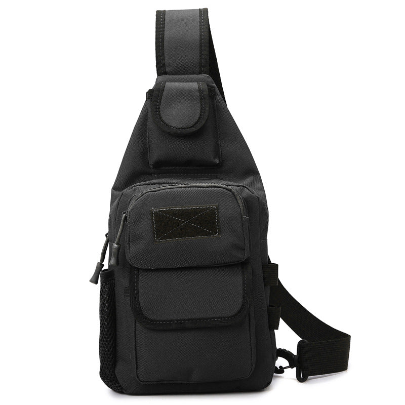 Sling Backpack Multiple Pockets Adjustable Strap Wear-Resistant Fabric