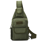 Sling Backpack Multiple Pockets Adjustable Strap Wear-Resistant Fabric