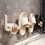 Slipper Holder Wall-Mounted Adhesive Drainage