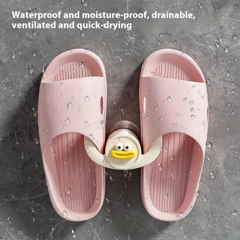 Slipper Holder Wall-Mounted Adhesive Drainage