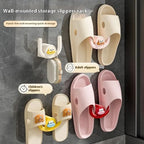 Slipper Holder Wall-Mounted Adhesive Drainage