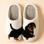 Slippers Cotton Dachshund Design Warmth for Winter