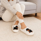 Slippers Cotton Dachshund Design Warmth for Winter