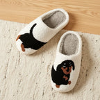 Slippers Cotton Dachshund Design Warmth for Winter