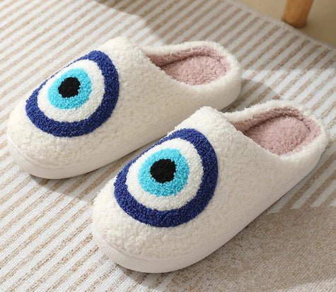 Slippers Festive Prints Plush Lining Non-Slip Sole