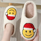 Slippers Festive Prints Plush Lining Non-Slip Sole