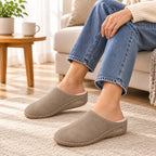 Slippers Plush-Lined Arch Support Cushioned Sole