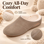 Slippers Plush-Lined Arch Support Cushioned Sole