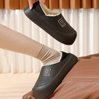 Slippers Waterproof Plush Lined Non-Slip Sole