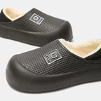 Slippers Waterproof Plush Lined Non-Slip Sole