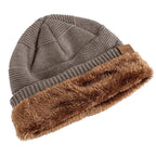 Slouchy Beanie Fleece-Lined Ribbed Cuff One Size