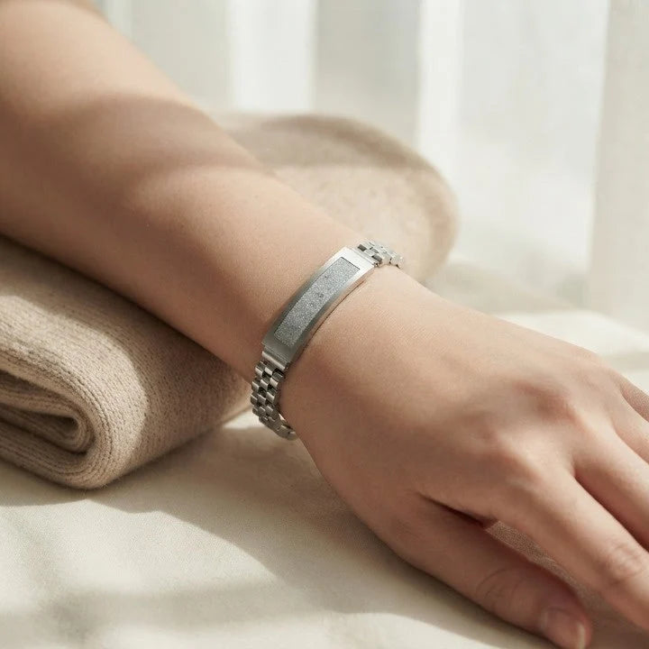 Smart Chain Bracelet Stainless Steel Heart Rate & Activity