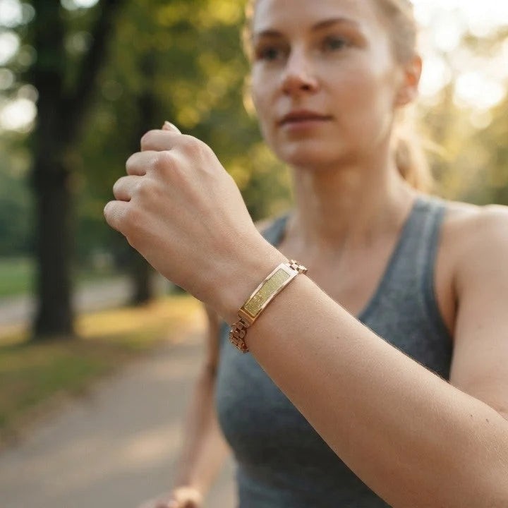 Smart Chain Bracelet Stainless Steel Heart Rate & Activity
