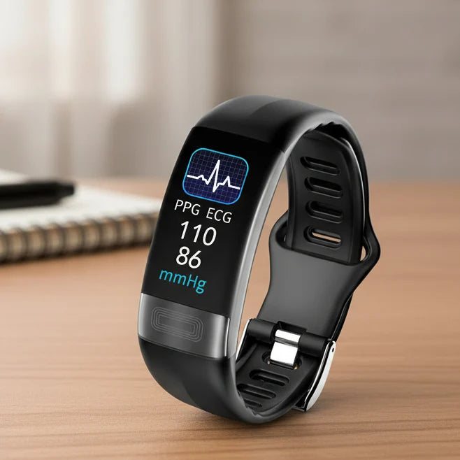 Smartwatch ECG Heart Rate & Blood Pressure Monitoring Sleep Tracking