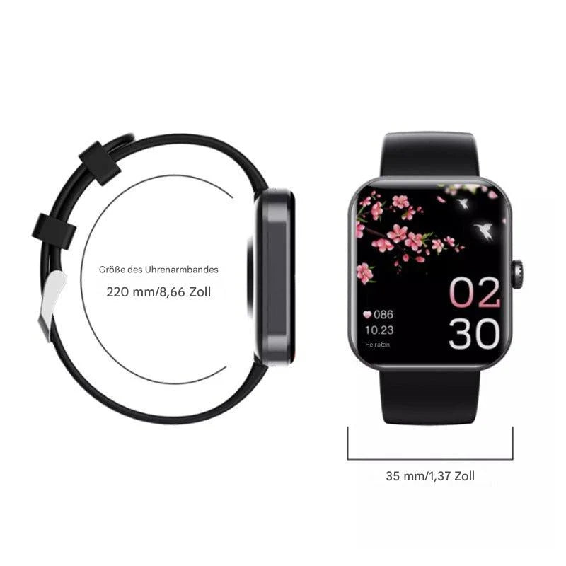 Smartwatch Needle-Free Glucose Monitoring 5-Day Battery Life
