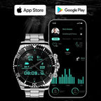 Smartwatch Titanium GPS Health Tracking 328-Foot Water-Resistant