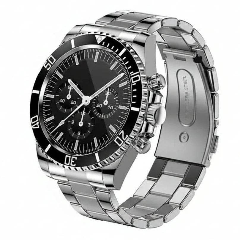 Smartwatch Titanium GPS Health Tracking 328-Foot Water-Resistant