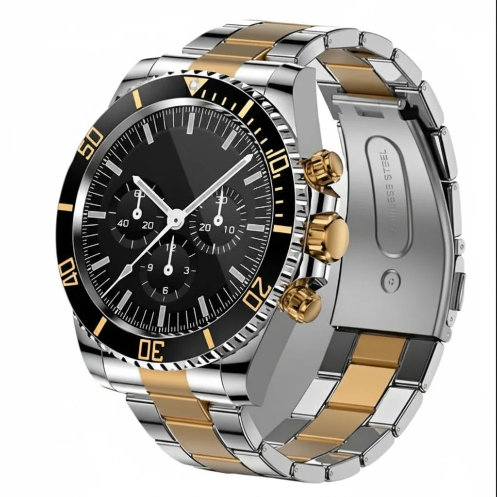 Smartwatch Titanium GPS Health Tracking 328-Foot Water-Resistant