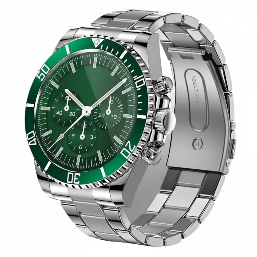Smartwatch Titanium GPS Health Tracking 328-Foot Water-Resistant