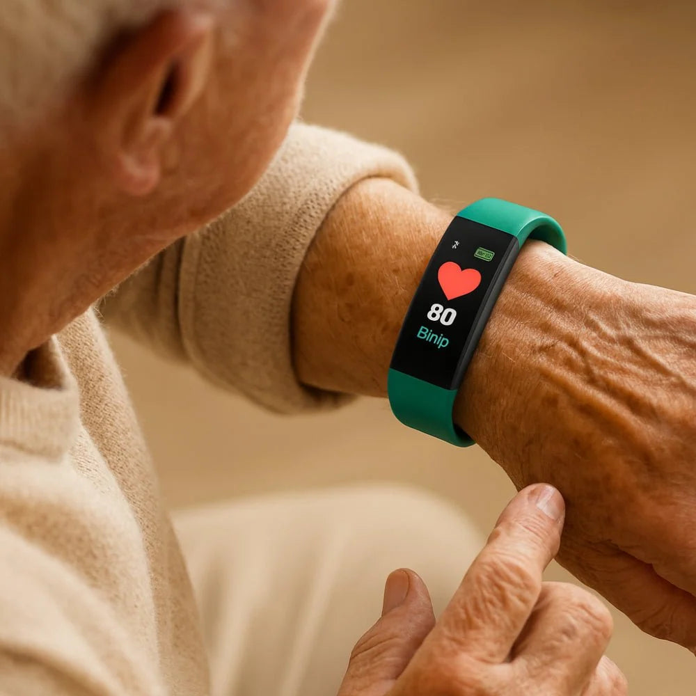 Smartwatch for Seniors Health Monitoring Easy-to-Use Design