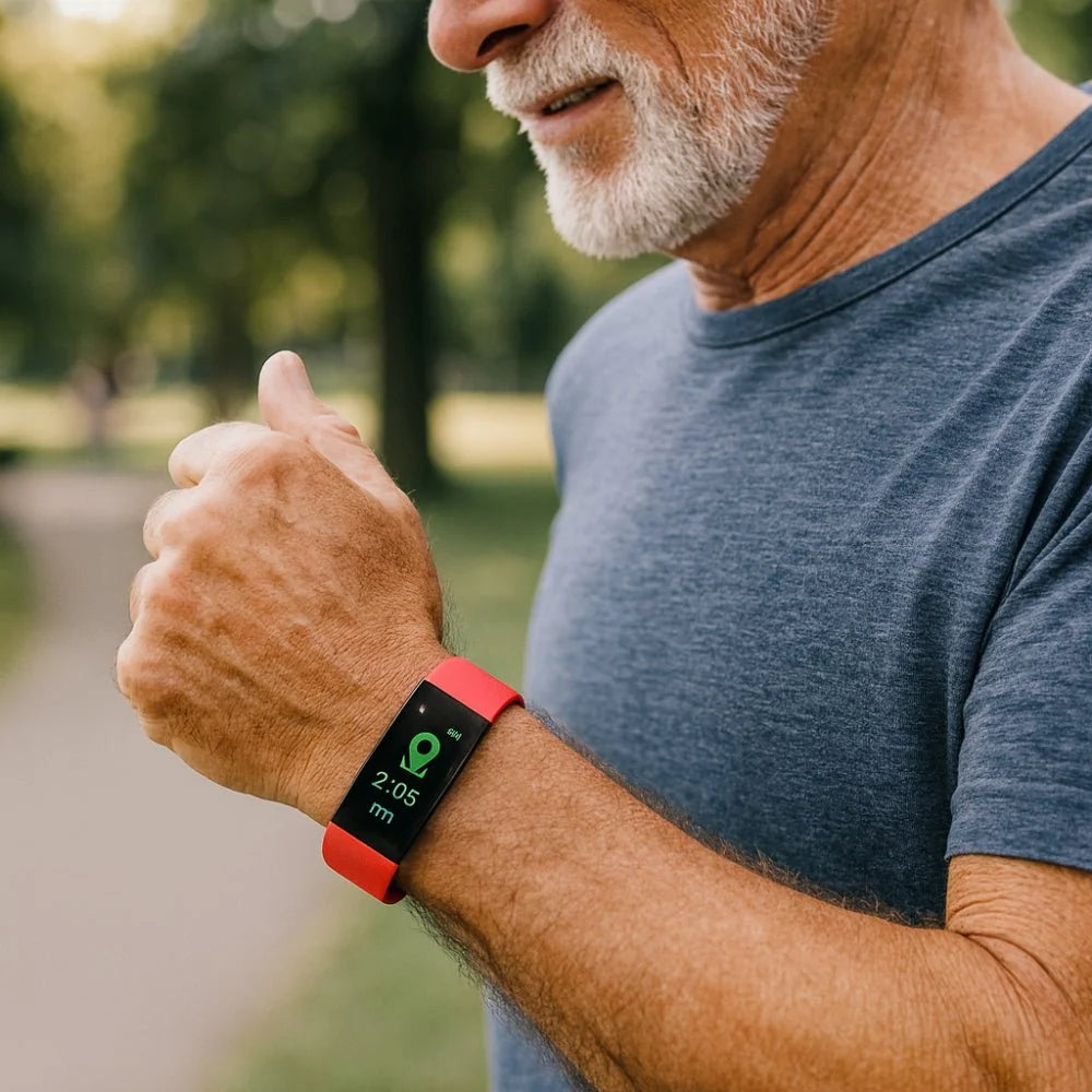 Smartwatch for Seniors Health Monitoring Easy-to-Use Design