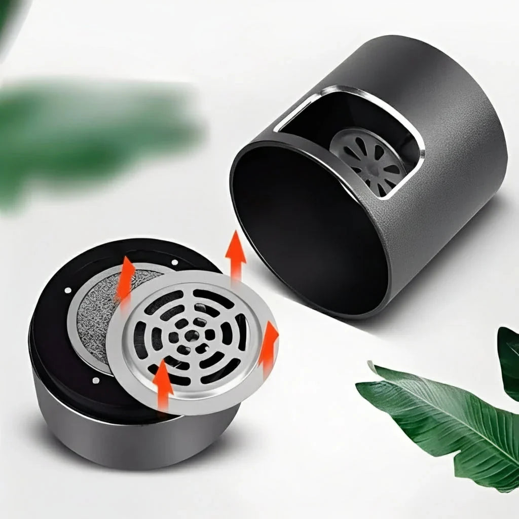Smokeless Ashtray Four-Layer Magnetic Filter Adjustable Fan