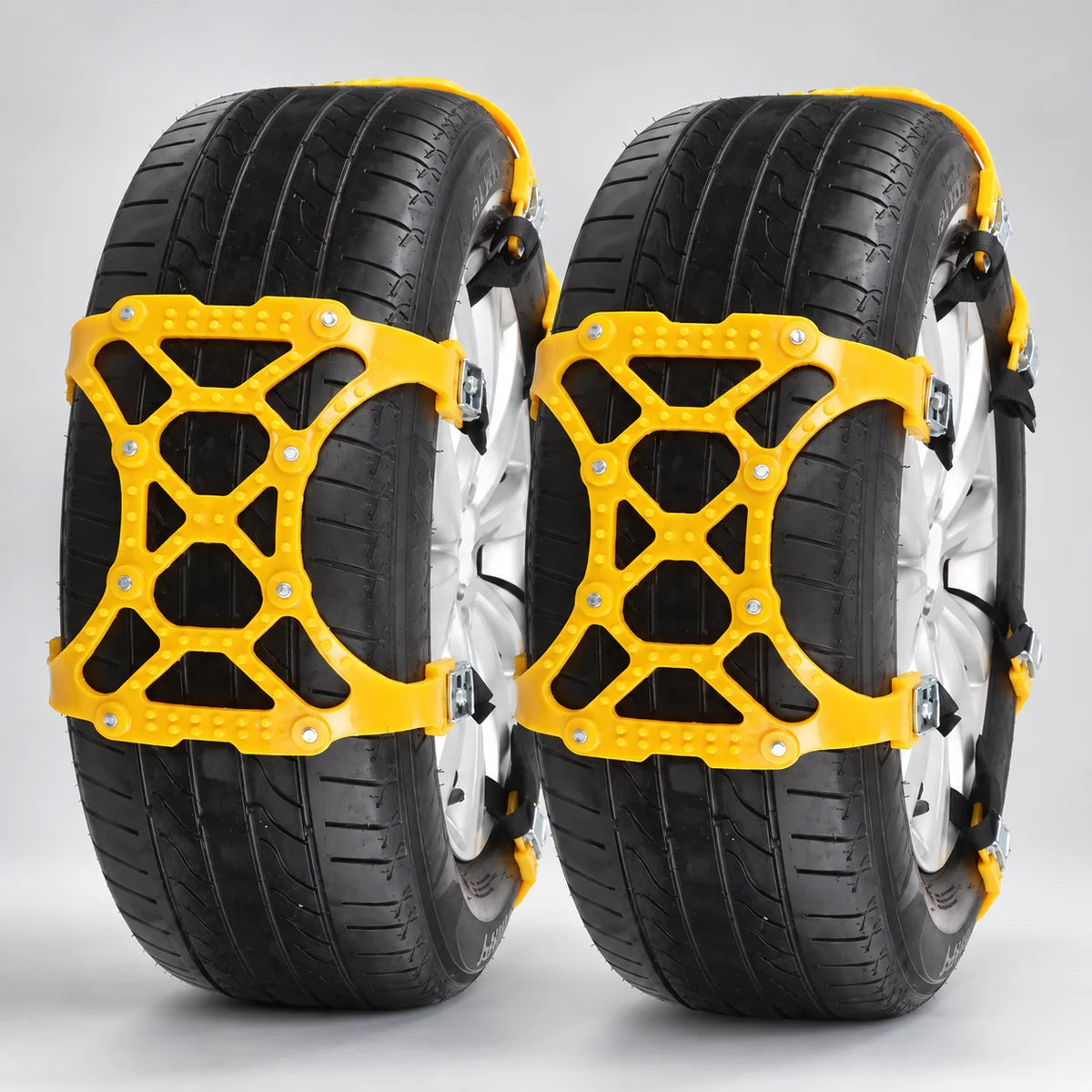 Snow Tire Chains Universal X-Stud Traction Quick Install