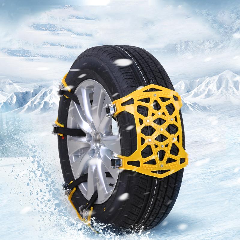 Snow Tire Chains Universal X-Stud Traction Quick Install
