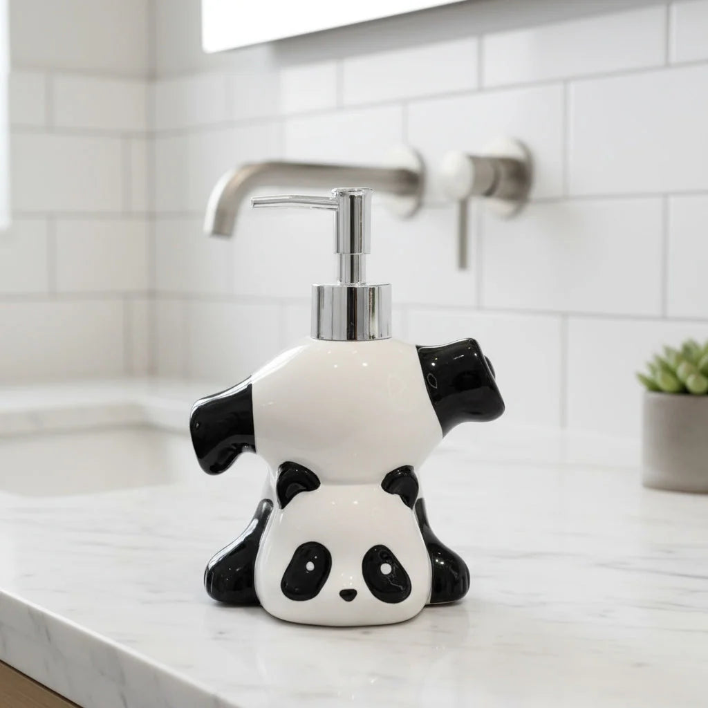 Soap Dispenser Ceramic Panda Design
