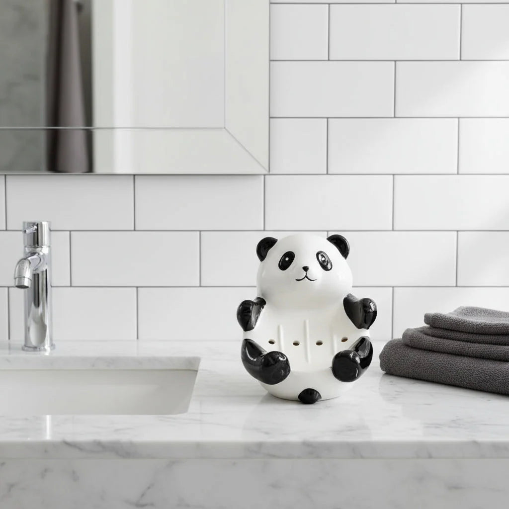 Soap Dispenser Ceramic Panda Design