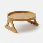 Sofa Armrest Tray Foldable Solid Wood Non-Slip
