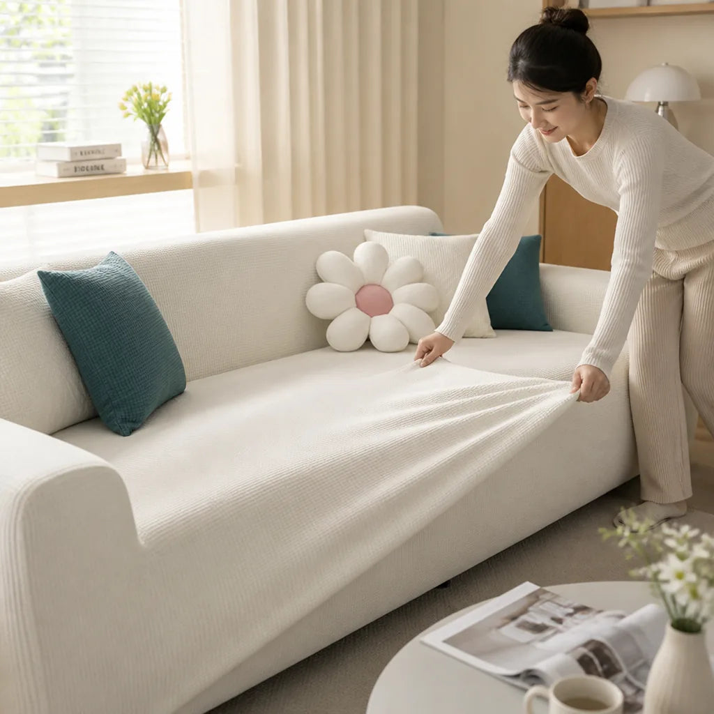 Sofa & Couch Cover Stretch Corn Velvet