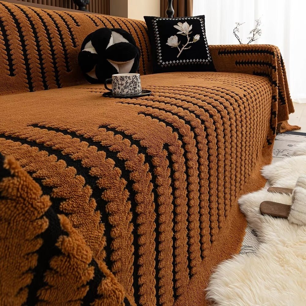 Sofa Cover Plush Tufted Machine-Washable