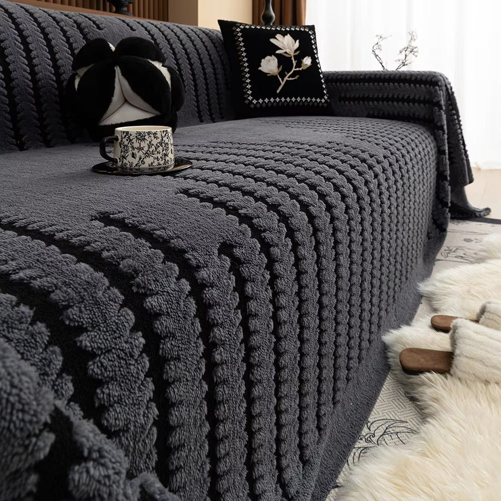 Sofa Cover Plush Tufted Machine-Washable